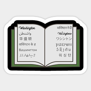 Book of Washington Sticker